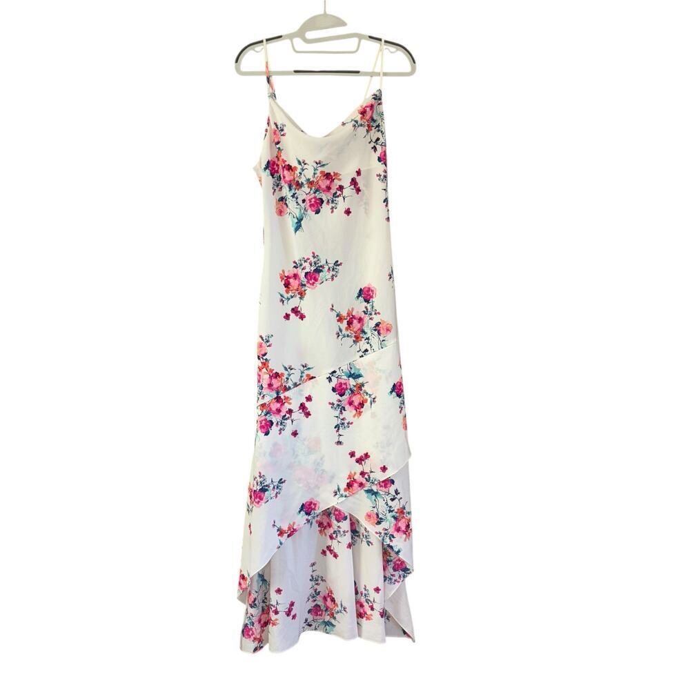 Altar'd State Long Maxi Flowy Floral White Sundress Women’s S Bridal Party Dress